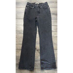 Madewell Mid Rise Kick Out Jeans Black Size 25